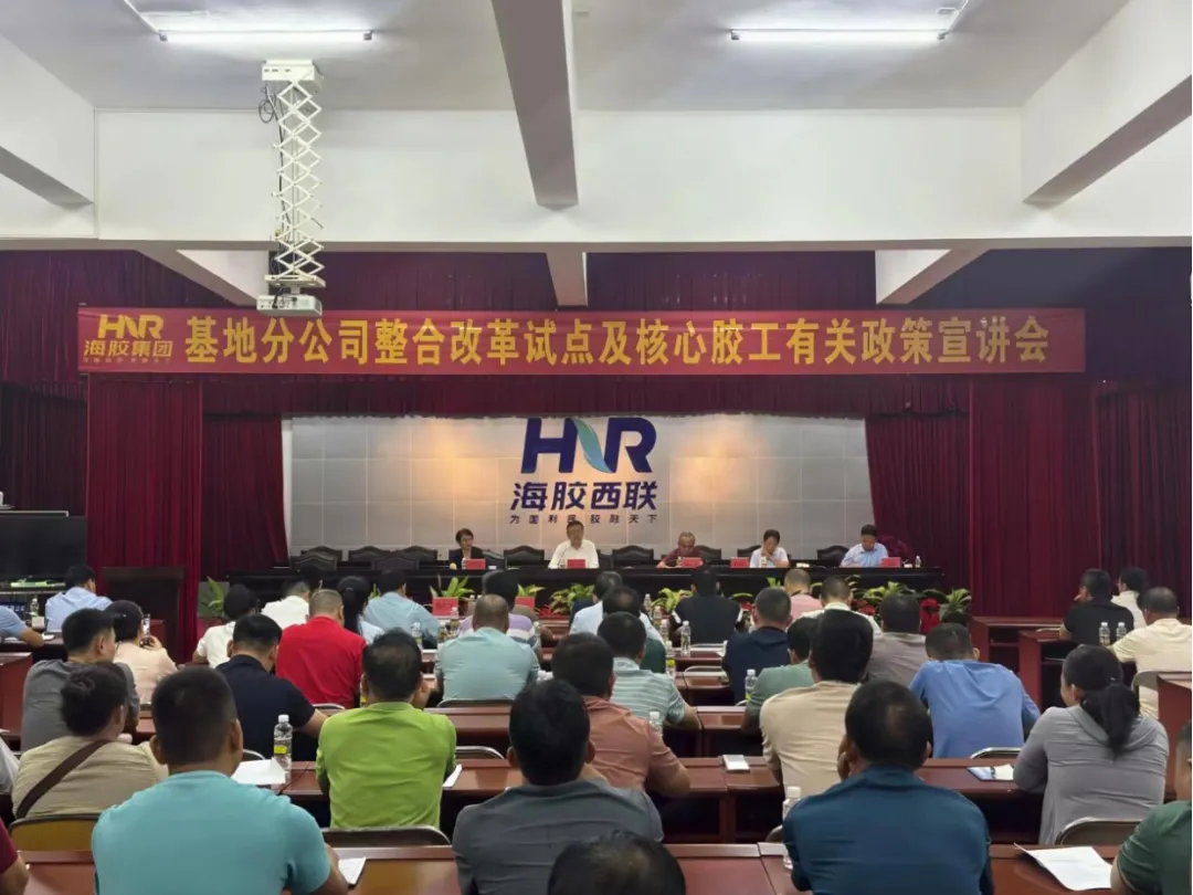 转作风、提效能、促发展！365英国上市官网召开基地分公司整合改革试点及核心胶工有关政策宣讲会